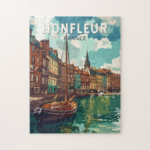 Honfleur France Travel Art Vintag Puzzle