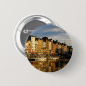 Honfleur, Frankreich Button (Vorne & Hinten)