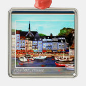 Honfleur, Frankreich-Malerei-Verzierung Silbernes Ornament (Vorne)