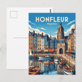 Honfleur Frankreich Postkarte (Vorne/Hinten)