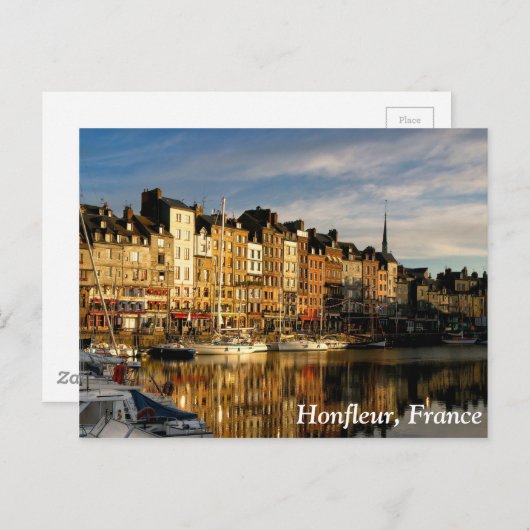 Honfleur, Frankreich Postkarte (Vorne/Hinten)