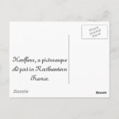 Honfleur, in der Nähe der Normandie in Frankreich Postkarte (Rückseite)