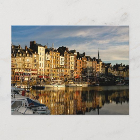 Honfleur, in der Nähe der Normandie in Frankreich Postkarte (Vorderseite)