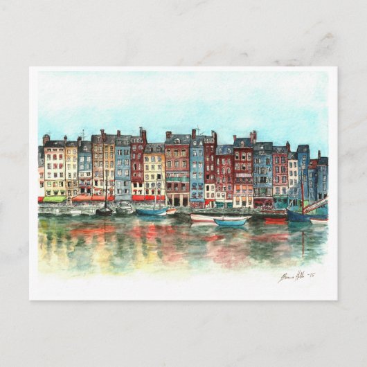 Honfleur Postkarte (Vorderseite)
