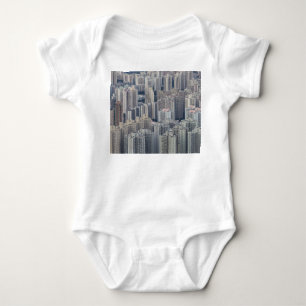 Hong Kong Apartment Gebäude Pattern Baby Strampler