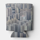 Hong Kong Apartment Gebäude Pattern Dosenkühler (Rückseite)