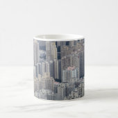 Hong Kong Apartment Gebäude Pattern Kaffeetasse (Mittel)