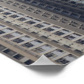 Hong Kong Apartment Gebäude Pattern Poster (Ecke)