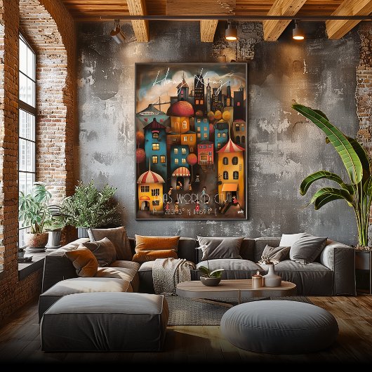 Hong Kong: Asia's World City - Whimsical Art Poster