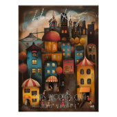 Hong Kong: Asia's World City - Whimsical Art Poster (Vorderseite)