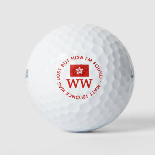 HONG KONG Benutzerdefiniertes MONOGRAMM Christlich Golfball