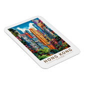 Hong Kong China Apartments Reisen Art Vintag Magnet (Rechte Seite)