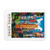 Hong Kong China Apartments Reisen Art Vintag Magnet (Horizontal)