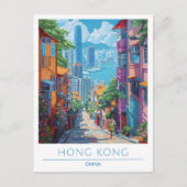Hong Kong China Art Vintage Postkarte (Vorderseite)