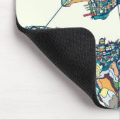 Hong Kong, China-Karte Mousepad (Ecke)