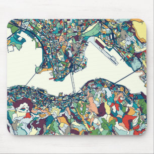 Hong Kong, China-Karte Mousepad