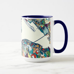 Hong Kong, China-Karte Tasse