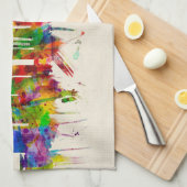 Hong Kong China Skyline Geschirrtuch (Viertel Falte)