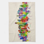 Hong Kong China Skyline Geschirrtuch (Vertikal)