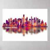 Hong Kong China Skyline Poster (Vorne)