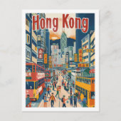 Hong Kong China Vintag Berühmter Reiseort Postkarte (Vorderseite)
