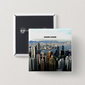 Hong Kong Cityscape Button (Vorne & Hinten)