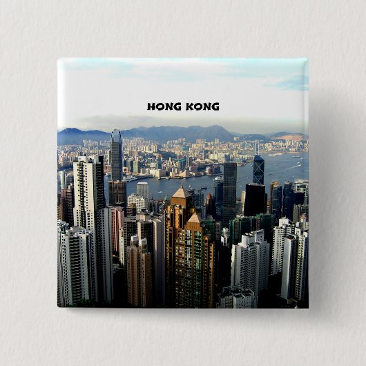 Hong Kong Cityscape Button (Vorderseite)