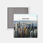 Hong Kong Cityscape Magnet (Vorderseite/Rückseite)