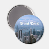Hong Kong Cityscape Magnet (Vorderseite/Rückseite)