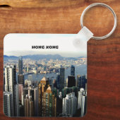 Hong Kong Cityscape Schlüsselanhänger (Rückseite)