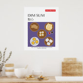 Hong Kong Dim Sum Food Art Poster (Küche)