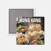 Hong Kong Dim Sum Magnet (Vorderseite/Rückseite)