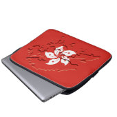 HONG KONG Flag Map Patriotic Computer Laptopschutzhülle (Vorne Knopf)