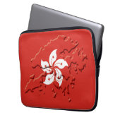 HONG KONG Flag Map Patriotic Computer Laptopschutzhülle (Vorderseite Links)