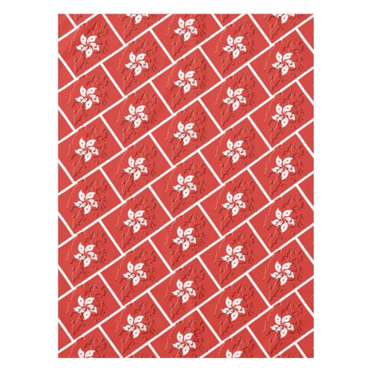 HONG KONG Flag MAP Stilvoll Patriotisch Tischdecke (Vorderseite)