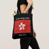 HONG KONG FLAG Patriotic Scripting Custom BLACK Tasche (Von Nahem)