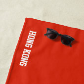 Hong Kong Flag Splendid Patriotic Strandtuch (Beispiel)