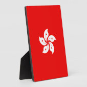 Hong Kong Flag White Orchid Symbol Fotoplatte (Seite)