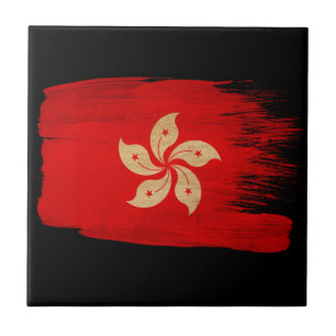 Hong Kong-Flagge Fliese