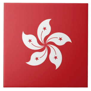 Hong Kong-Flagge Fliese