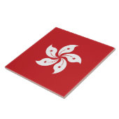 Hong Kong-Flagge Fliese (Seite)