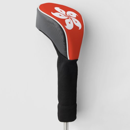 Hong Kong-Flagge Golf Headcover (angewinkelt)