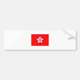 Hong Kong-FLAGGE International Autoaufkleber