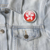 Hong Kong-Flagge "Kugel " Button (Beispiel)