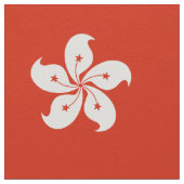 Hong Kong-Flagge Stoff (Nahaufnahme)