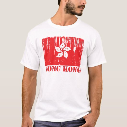 Hong Kong-Flagge T-Shirt (Vorderseite)