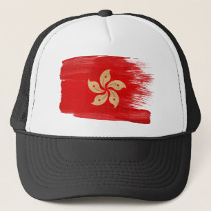 Hong Kong-Flaggen-Fernlastfahrer-Hut Truckerkappe
