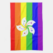hong kong Gay stolze Regenbogenflagge homosexuell Küchentuch (Vertikal)