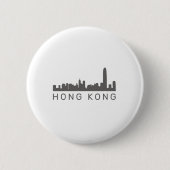 Hong Kong Geschenk HK Skyline Geschenk Button (Vorderseite)