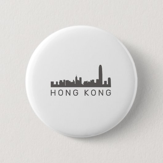 Hong Kong Geschenk HK Skyline Geschenk Button (Vorderseite)
